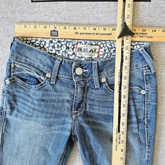 Ariat Women's Classic Indigo Flare Jeans - Picture 2 of 8